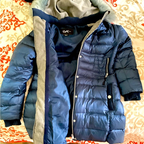 Metalic Blue Parka - Picture 2 of 7